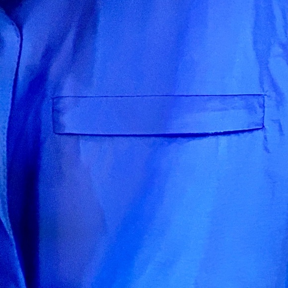 Eileen Fisher Women’s Royal Blue Rain Coat - Picture 5 of 10